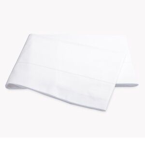 Matouk Luca Hemstitch Flat King Sheet in White